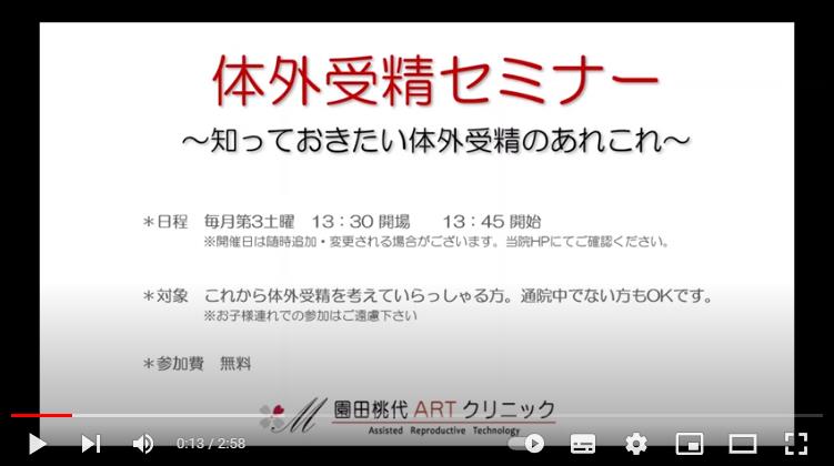 園田桃代ARTクリニック動画