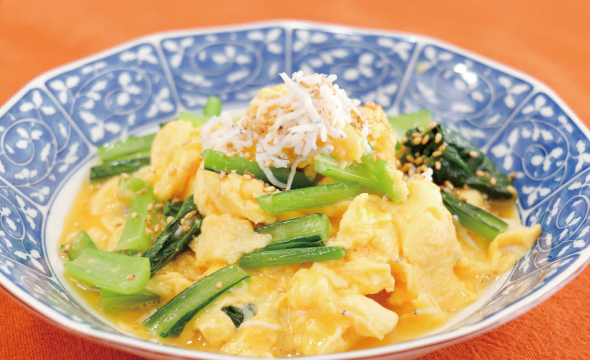 卵としらすのふわふわ炒め