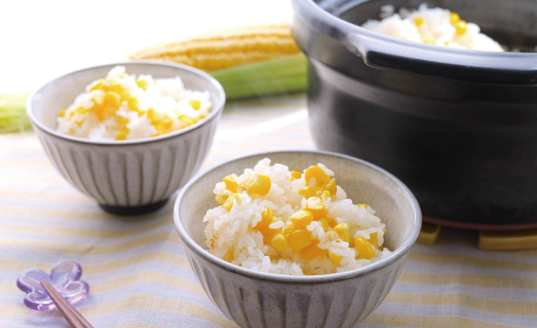とうもろこしの炊き込みご飯